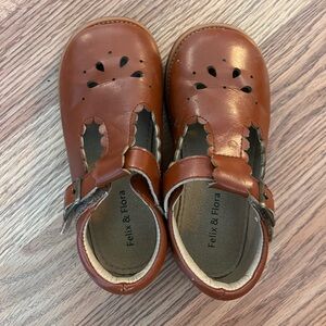 Felix & Flora Brown Kids Dress Shoes